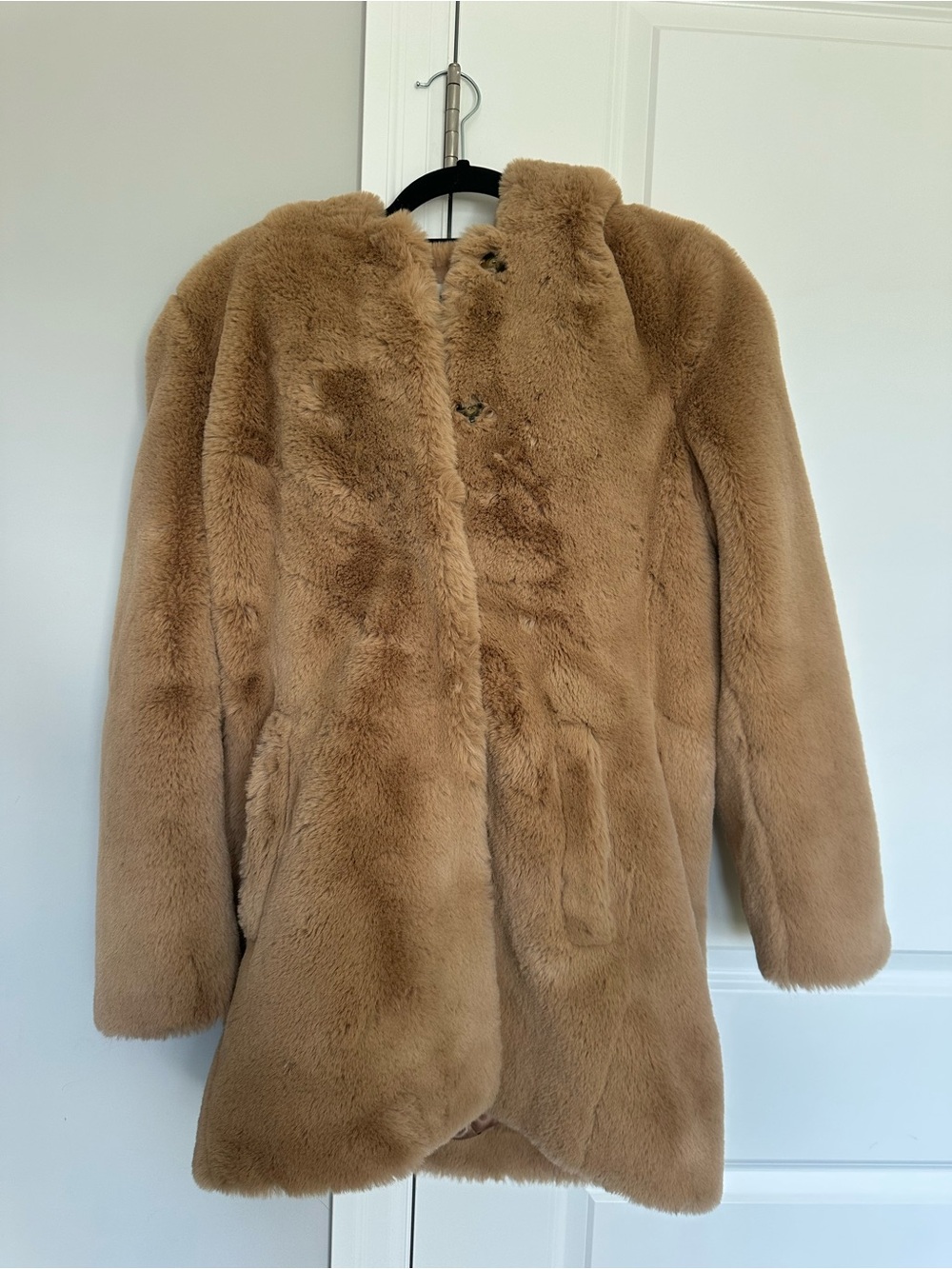 Sandro Women's Teddy Jacket in Camel Brown